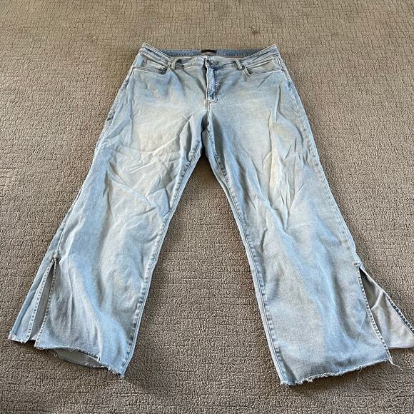 Kit from the Kloth Wide Leg Denim Pants - Picture 1 of 3